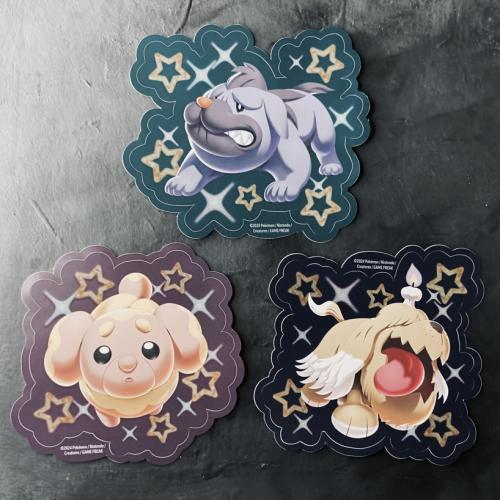 3 Pokemon Paldean Fates FIDOUGH GREAVARD MASCHIFF...
