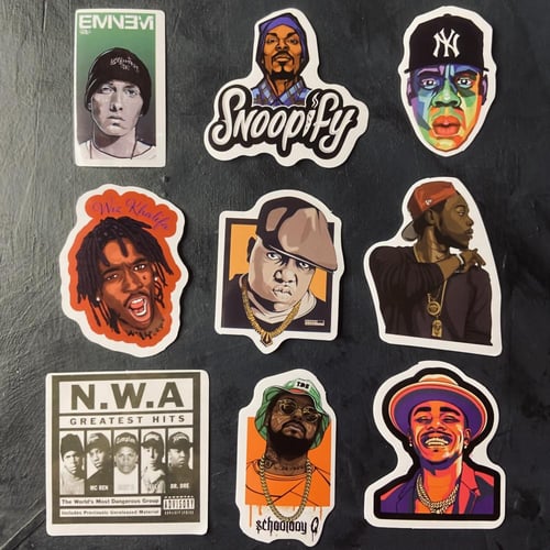 ستيكرات راب هيب هوب Hip Hop Stickers Waterproof RA...