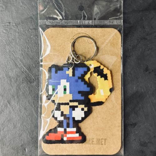 ميدالية سونيك Sonic Keychain Charm Handmade