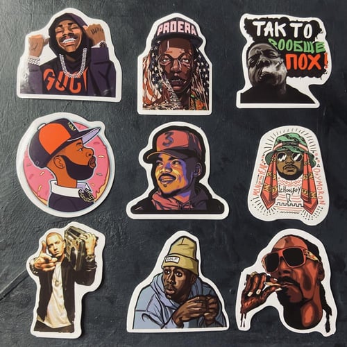 ستيكرات راب هيب هوب Hip Hop Stickers Waterproof RA...