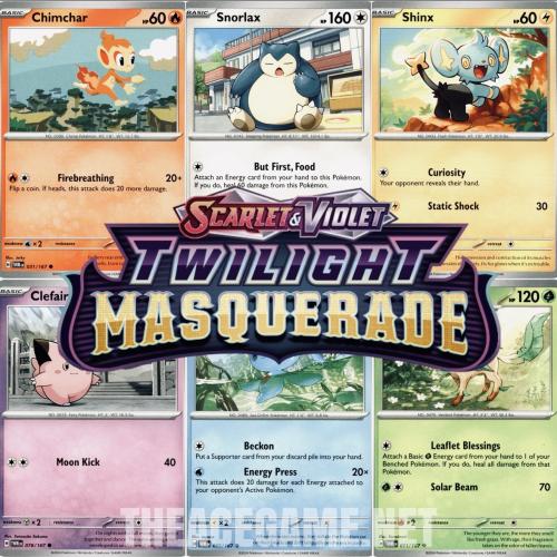 بطاقات Twilight Masquerade اختر بطاقتك | Pokémon Singles (Common / Holo / Reverse Holo)