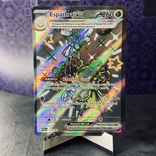 Espathra ex Paldean Fates 214/091 Pokemon NM