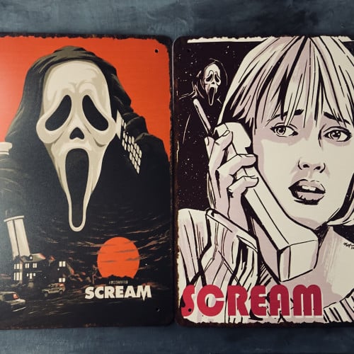 ‎لوحة معدنية مغناطيسية وجه الشبح Magnetic Metal Si...