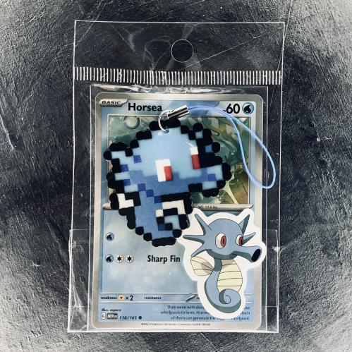 ميدالية هورسيا صناعة يدوية Horsea Retro Pixel Keyc...