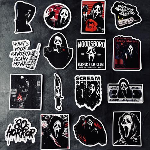 ستيكرات رعب سكريم Scream Ghost Face Horror Sticker...