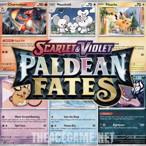 1/2 بطاقات Paldean Fates اختر بطاقتك | Pokémon Singles (Common / Holo / Reverse Holo)
