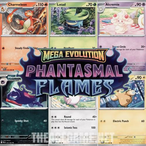 بطاقات Phantasmal Flames اختر بطاقتك | Pokémon Singles (Common / Holo / Reverse Holo)