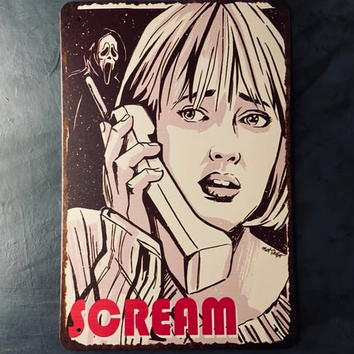 ‎لوحة معدنية مغناطيسية وجه الشبح Magnetic Metal Si...