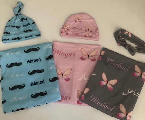 طقم بكج مهاد وقبعه ( مدة تنفيذه خلال شهر)