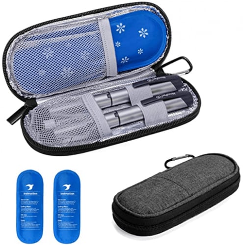 حافظة انسولين صغيرة الحجم +2 كيس جل