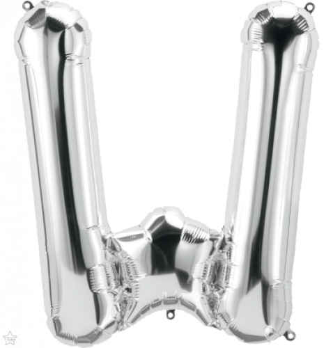 FOIL LARGE LETTER SILVER (عدد 5 قطع) W