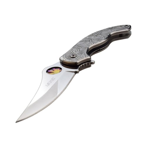 سكين مطوية فارسية مقبض معدني ونصل لماع MT-A1172MR