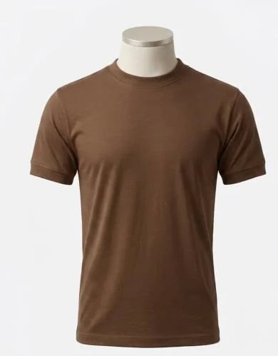 Plane High Neck Cotton T-Shirt