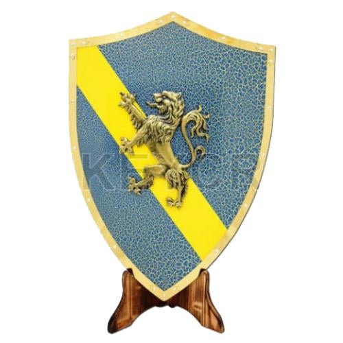 درع محارب العصور الوسطى للعرض بشعار الأسد