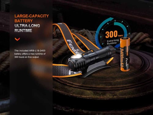 كشاف رأس HM61R V2 مطور قابل للشحن من Fenix