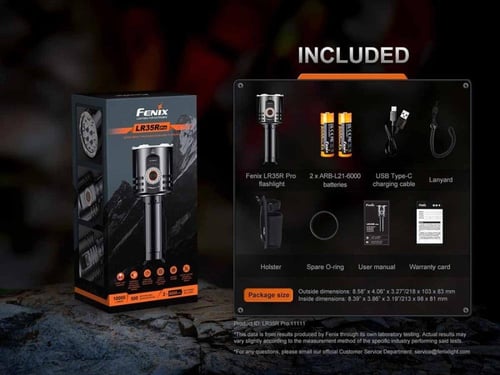 كشاف فينيكس LR35R Pro المطور 10000 لومن مع إضاءة U...