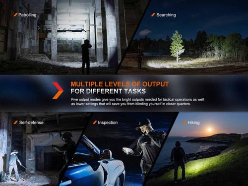 بكج التوفير: كشاف Fenix PD36R Pro (2800 لومن) + كش...