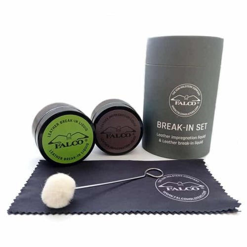 طقم سائل تليين وزيت تشريب الجلد من فالكو O202