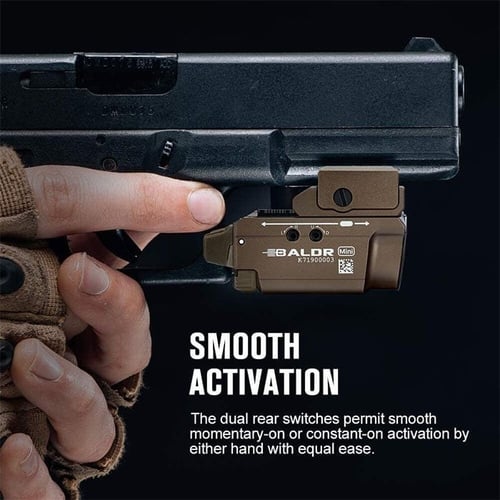 كشاف مسدس صغير مع مؤشر ليزر أخضر BALDR mini - Olig...