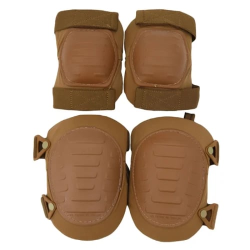 طقم واقي ركبة وكوع - بني - أخرى