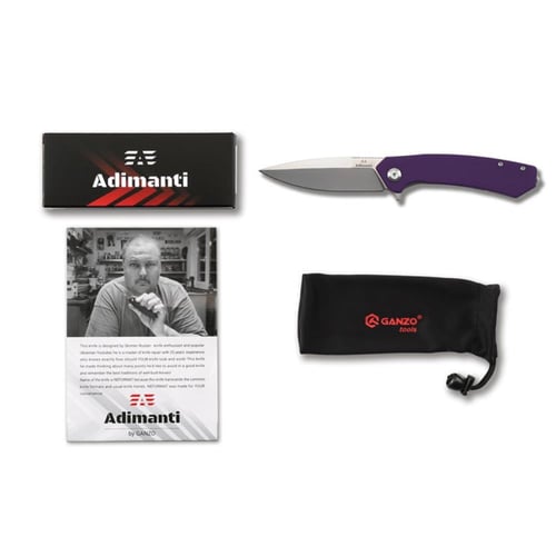 سكين مطوية سكيمن Skimen-PL من قانزو أدامانتي بنفسج...