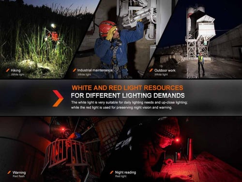 كشاف رأس HM61R V2 مطور قابل للشحن من Fenix