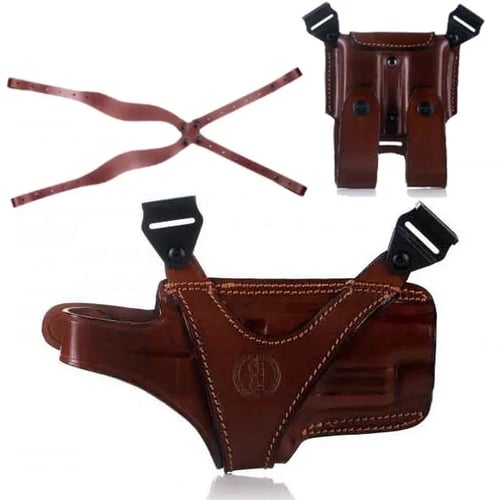 جراب كتف جلدي أفقي بني فاخر D101 D172 D154 حافظة م...