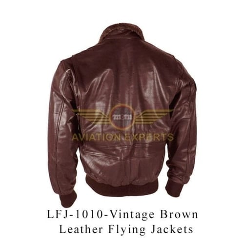 جاكيت طيران A-2 جلدي LFJ-909 بني