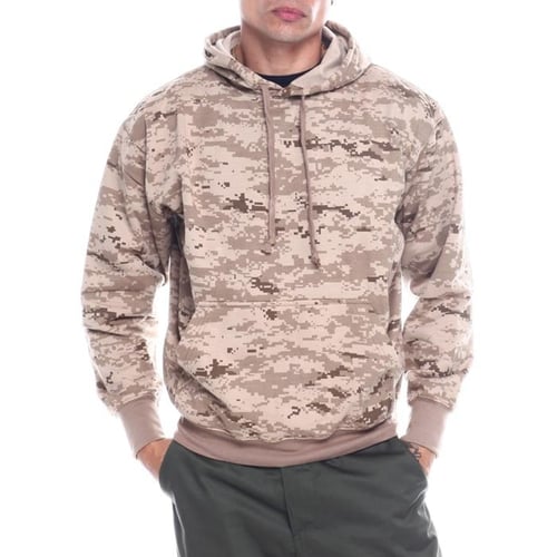 بلوزة بغطاء رأس هوديز مموهة