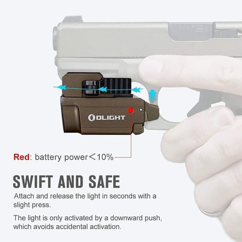 كشاف مسدس صغير مع مؤشر ليزر أخضر BALDR mini - Olig...