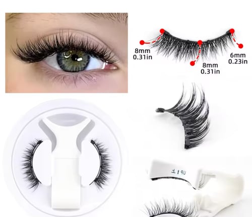 رموش مغناطيسيه مع ملقط