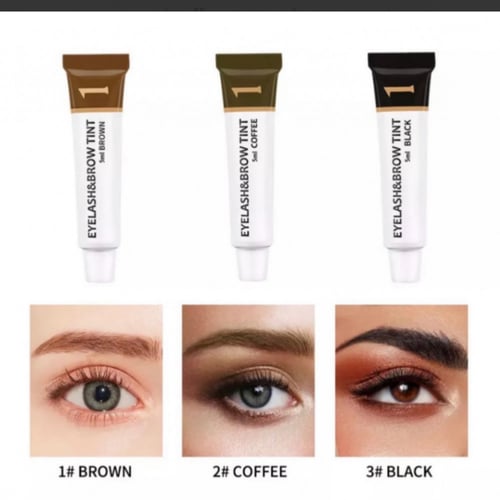 صبغة حواجب ورموش (بني غامق coffee)
