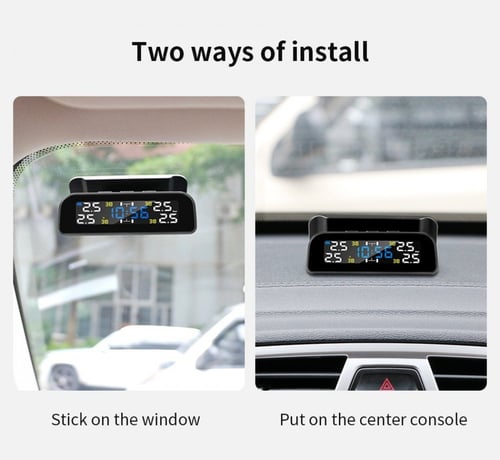 جهاز مراقبة ضغط الكفرات مزود بساعة و انذار يعمل عل...