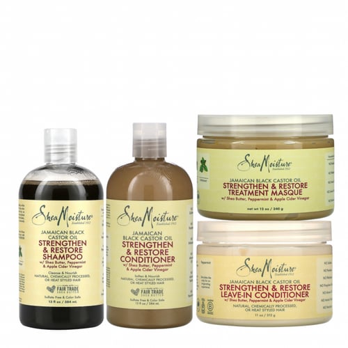 مجموعة التقوية والتجديد المعالج بزيت الخروع الجاما...