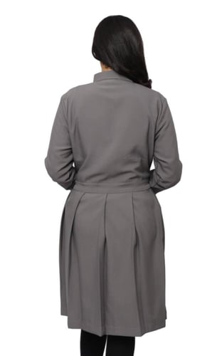 لابكوت نسائي لون رصاصي طول (38 إنش) لاب روز | مريو...