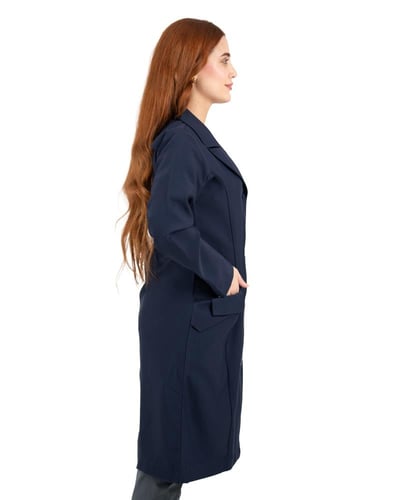 لابكوت نسائي لون كحلي طول (38 إنش) ماجستي | مريولي...