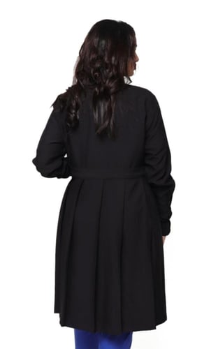 لابكوت نسائي لون أسود طول (38 إنش) لاب روز | مريول...