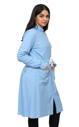 لابكوت نسائي لون سماوي طول (38 إنش) لاب روز | مريو...