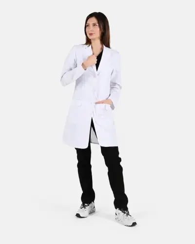 لابكوت نسائي أبيض طول (35–40 إنش) كوين | فوتشر
