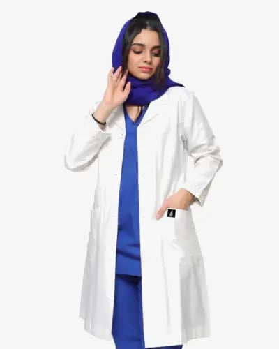 لابكوت طبي نسائي لون أوف وايت طول (38 إنش) شومر |...