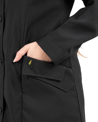 لابكوت نسائي لون أسود طول (38 إنش) ماجستي | مريولي...