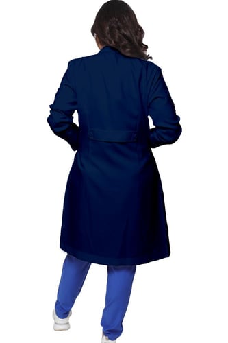 لابكوت نسائي لون كحلي طول (38 إنش) أوركيد | مريولي...