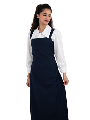 مريول ثانوي شيال لون كحلي روزا | مريولي أحلا