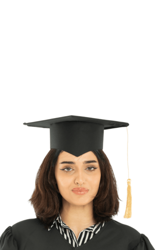 كاب تخرج مطرز راقي مثلث | مريولي أحلا