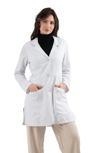 لابكوت نسائي طبي لون أبيض طول (35–38 إنش) فيونا |...