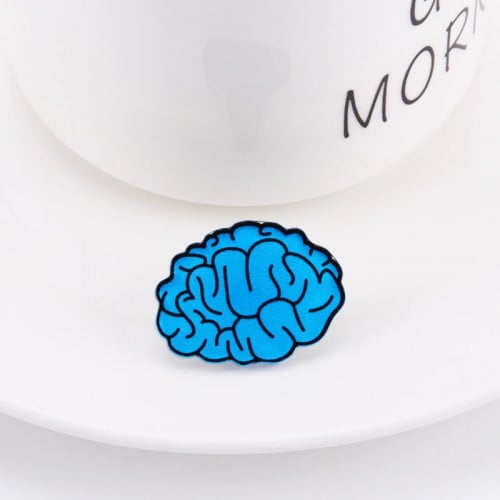 بروش دماغ بتصميم تشريحي طبي معدني أنيق