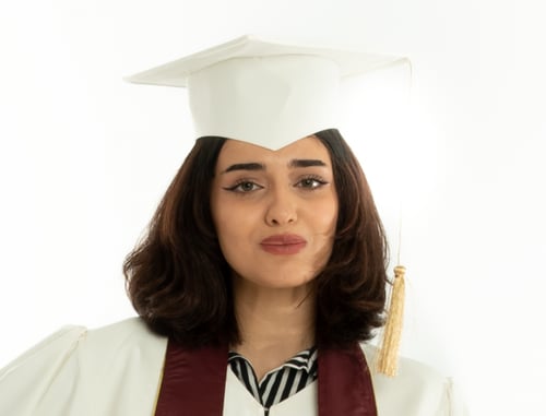 كاب تخرج سادة مثلث | مريولي أحلا