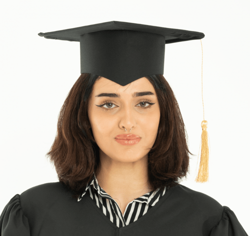 كاب تخرج مطرز فاخر مثلث | مريولي أحلا