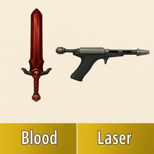 طقم الليزر القديم