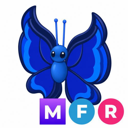 فراشة زرقاء ميقا - MFR Blue Butterfly
